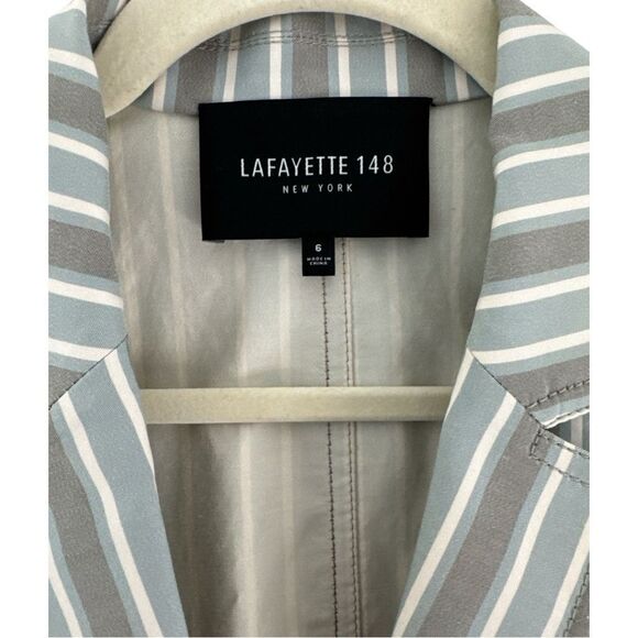 Lafayette 148 New York Vangie Striped Blazer - Picture 7 of 9